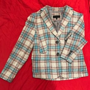 Talbot Wool Blend Plaid Jacket size 4